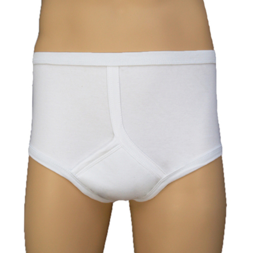 Traditional men's Reusable Incontinence Briefs (y fronts) from the men's washable incontinence product range.
