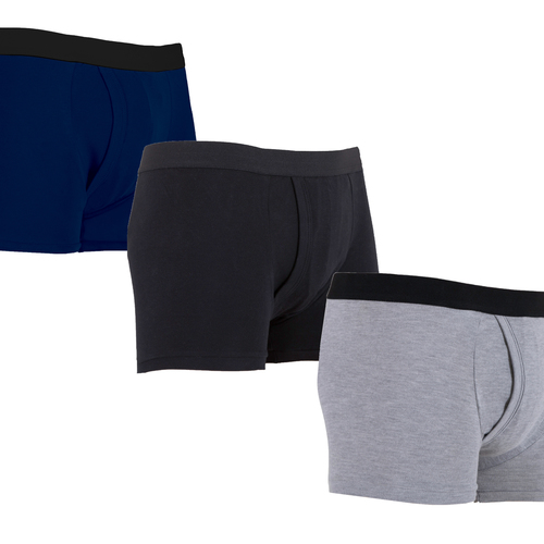 Mens Padded Trunk - Multi Pack - Dark Colours